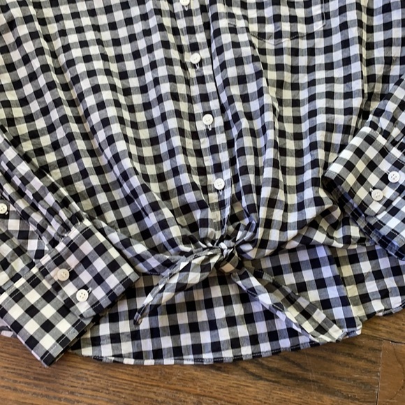 J Crew Factory Gingham Button Down - Picture 3 of 4